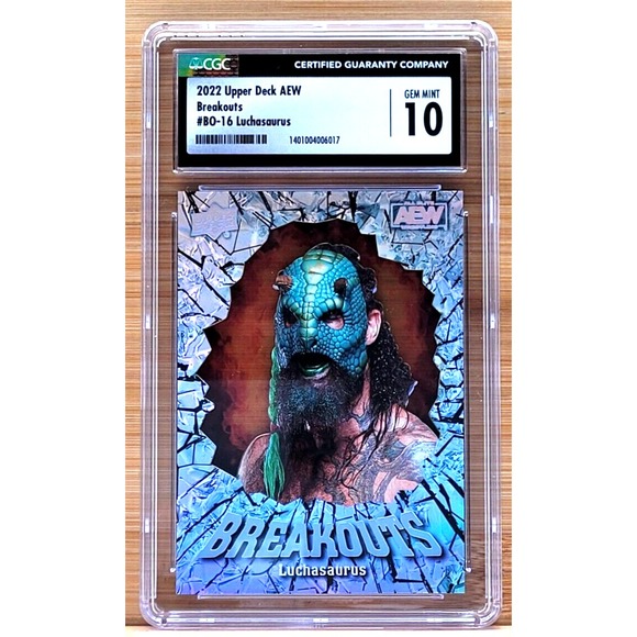 2022‎ UPPER DECK AEW BREAKOUTS LUCHASAURUS CGC 10 WWE AEW